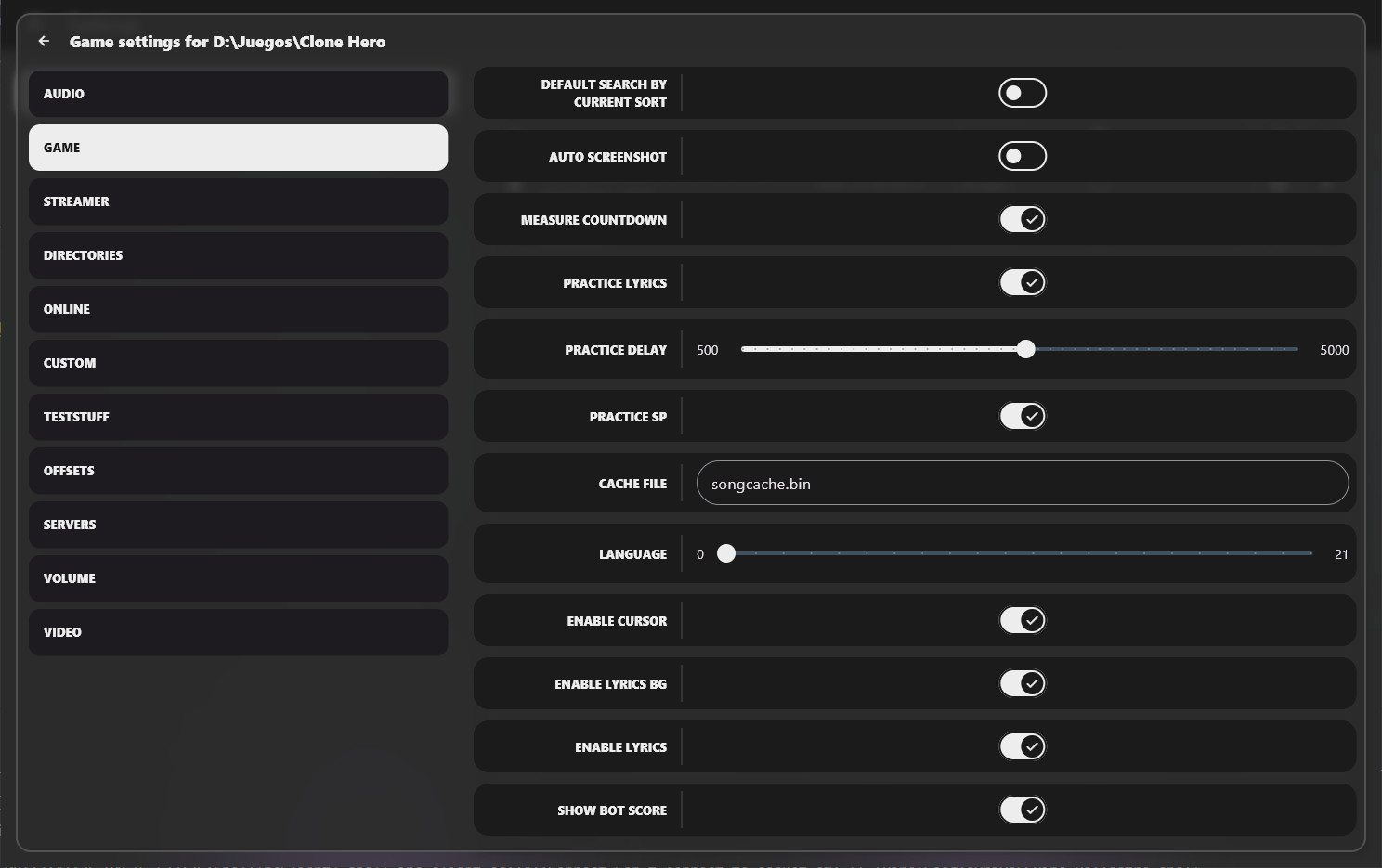 Launcher Game Settings 1