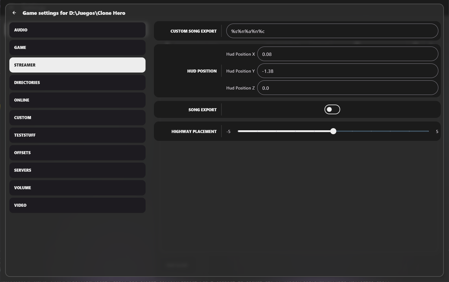 Launcher Game Settings 2